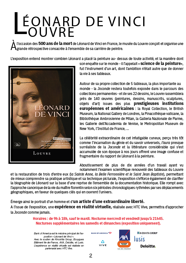 Fil rouge Adobe Indesign Maîtrise - Article De Vinci2